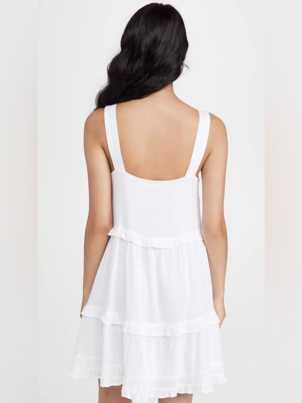 Rails White Ruffle Tiered Mini Dress - Picture 3 of 13
